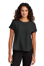 Load image into Gallery viewer, EUPHORIA Mercer+Mettle™ Women&#39;s Stretch Crepe Crew - Deep Black
