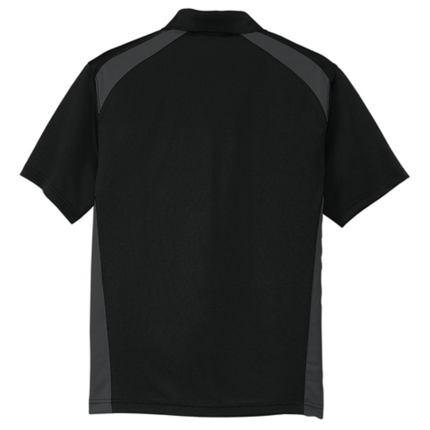 LINCOLN TECH INSTRUCTOR CornerStone® Select Snag-Proof Two Way Colorblock Pocket Polo with CUSTOM NAME - Black