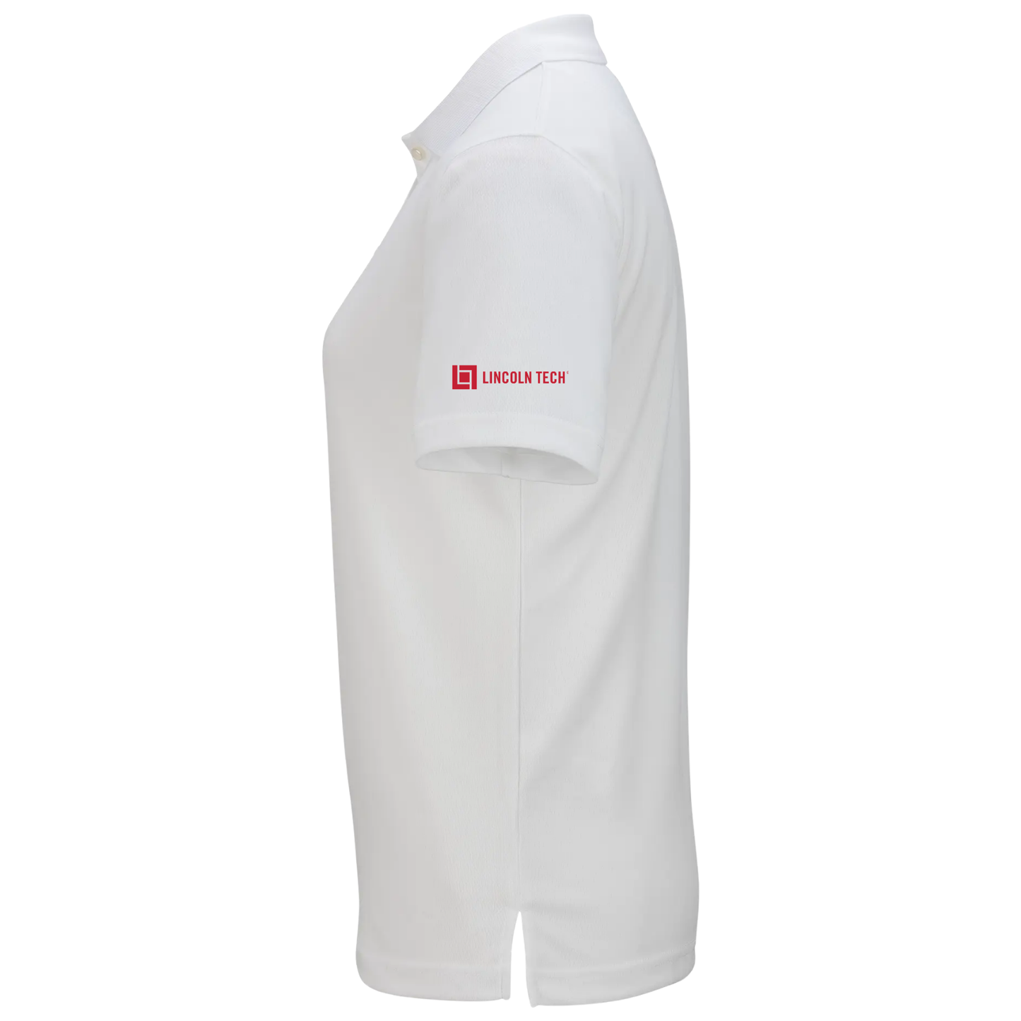 LINCOLN TECH 80TH ANNIVERSARY Hi Performance Mesh Ladies Polo - White