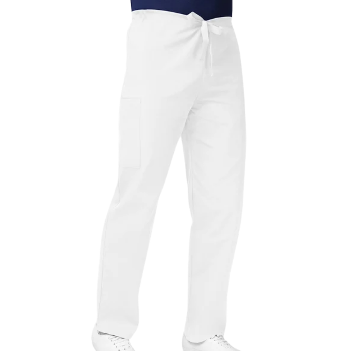 Unisex Natural-Rise Drawstring Tapered Leg Scrub Pant