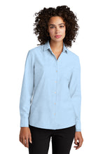 Load image into Gallery viewer, EUPHORIA Mercer+Mettle™ Women’s Long Sleeve Stretch Woven Shirt - Air Blue End On End
