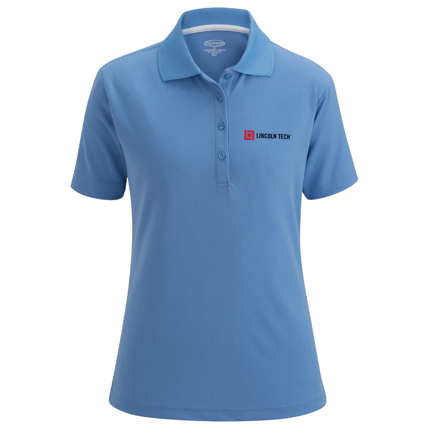 LINCOLN TECH Hi Performance Mesh Ladies Polo - Ceil