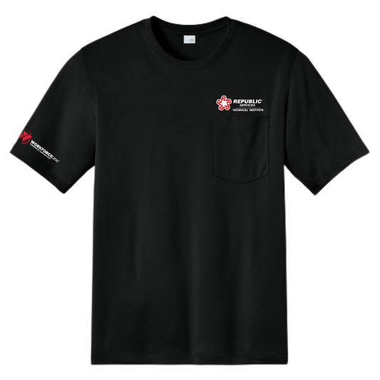 REPUBLIC SERVICES WORKFORCE CornerStone® Workwear Pro Short Sleeve Pocket Tee - Black