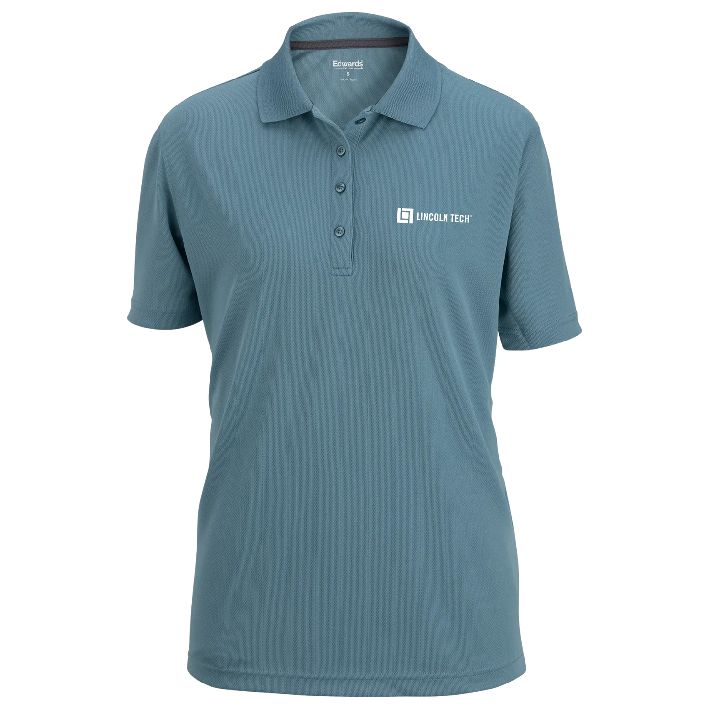 LINCOLN TECH Hi Performance Mesh Ladies Polo - Slate Blue