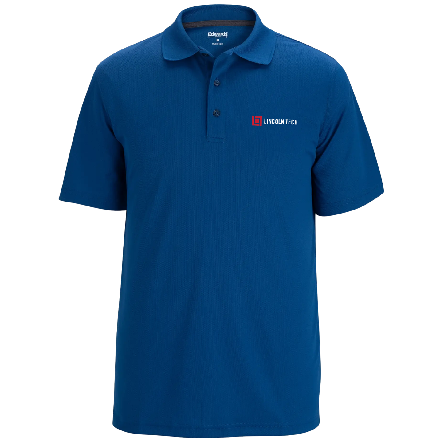 LINCOLN TECH Hi Performance Mesh Men's Polo - Royal