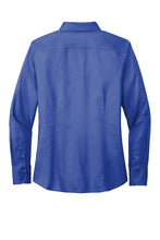 Load image into Gallery viewer, EUROPHIA Brooks Brothers® Women’s Wrinkle-Free Stretch Nailhead Shirt - Cobalt Blue
