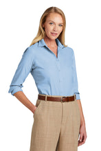 Load image into Gallery viewer, EUROPHIA Brooks Brothers® Women’s Wrinkle-Free Stretch Nailhead Shirt - Newport Blue
