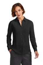 Load image into Gallery viewer, EUPHORIA Brooks Brothers® Women’s Full-Button Satin Blouse - Deep Black
