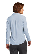 Load image into Gallery viewer, EUPHORIA Brooks Brothers® Women’s Full-Button Satin Blouse - Heritage Blue
