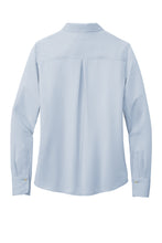 Load image into Gallery viewer, EUPHORIA Brooks Brothers® Women’s Full-Button Satin Blouse - Heritage Blue
