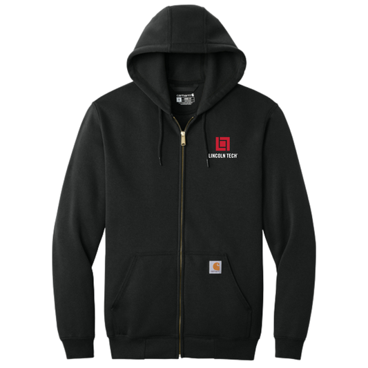 LINCOLN TECH Carhartt® Midweight Hooded Zip-Front Sweatshirt - Black