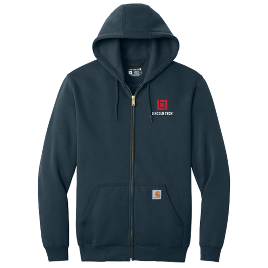 LINCOLN TECH Carhartt® Midweight Hooded Zip-Front Sweatshirt - New Navy