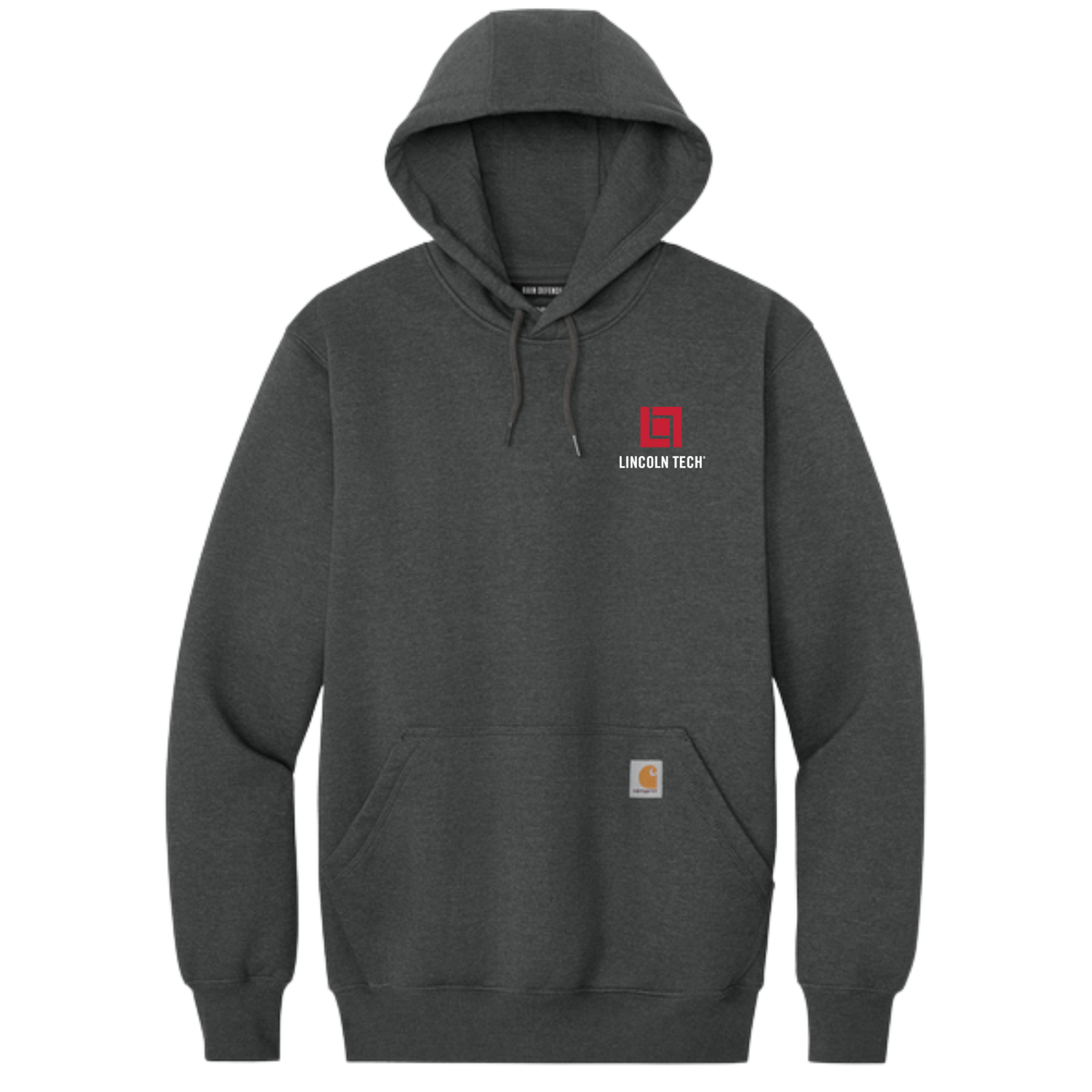 LINCOLN TECH Carhartt® Rain Defender® Paxton Heavyweight Hooded Sweatshirt - Carbon Heather