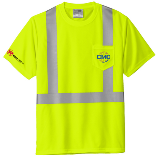 CMC WORKFORCE CornerStone® ANSI 107 Class 2 Mesh Tee - Safety Yellow