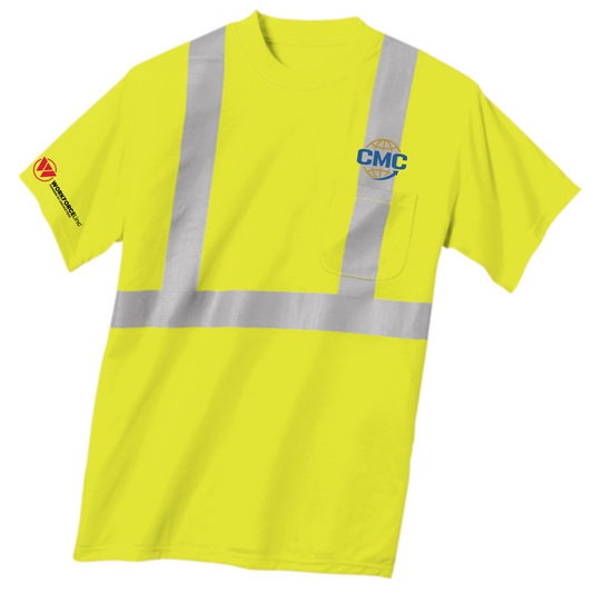 CMC WORKFORCE CornerStone® ANSI 107 Class 2 Safety T-Shirt - Safety Yellow/Reflective
