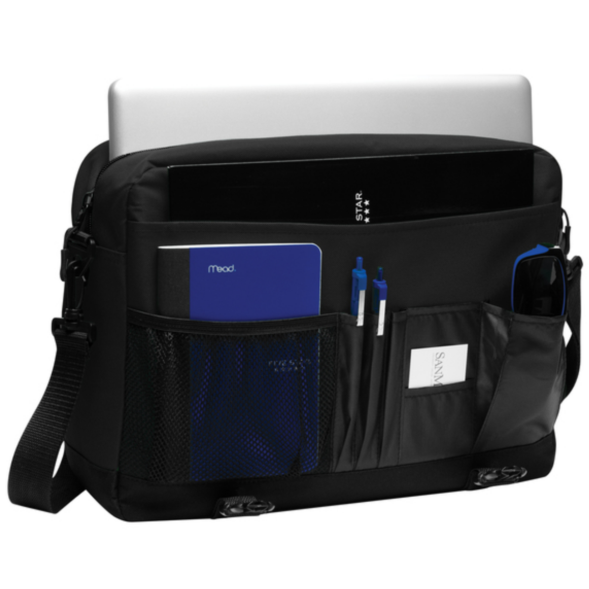 LINCOLN TECH Port Authority® Messenger Briefcase - Black
