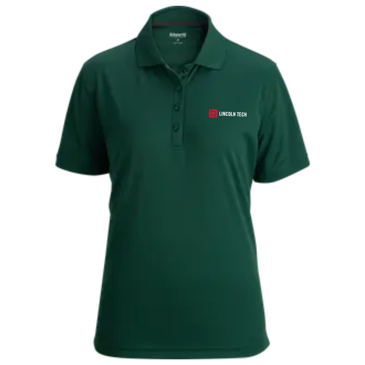 LINCOLN TECH Hi Performance Mesh Ladies Polo - Hunter Green