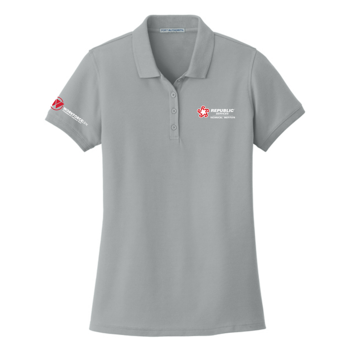 REPUBLIC SERVICES WORKFORCE Port Authority® Women's Core Classic Pique Polo - Gusty Grey