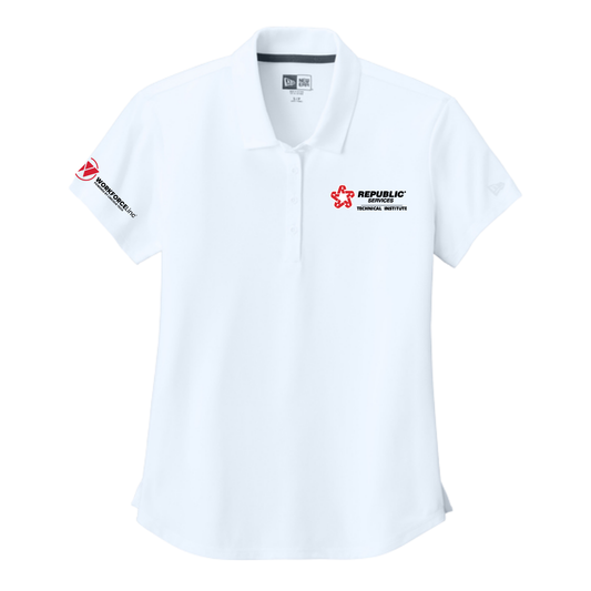REPUBLIC SERVICES WORKFORCE New Era® Women’s Power Polo - White