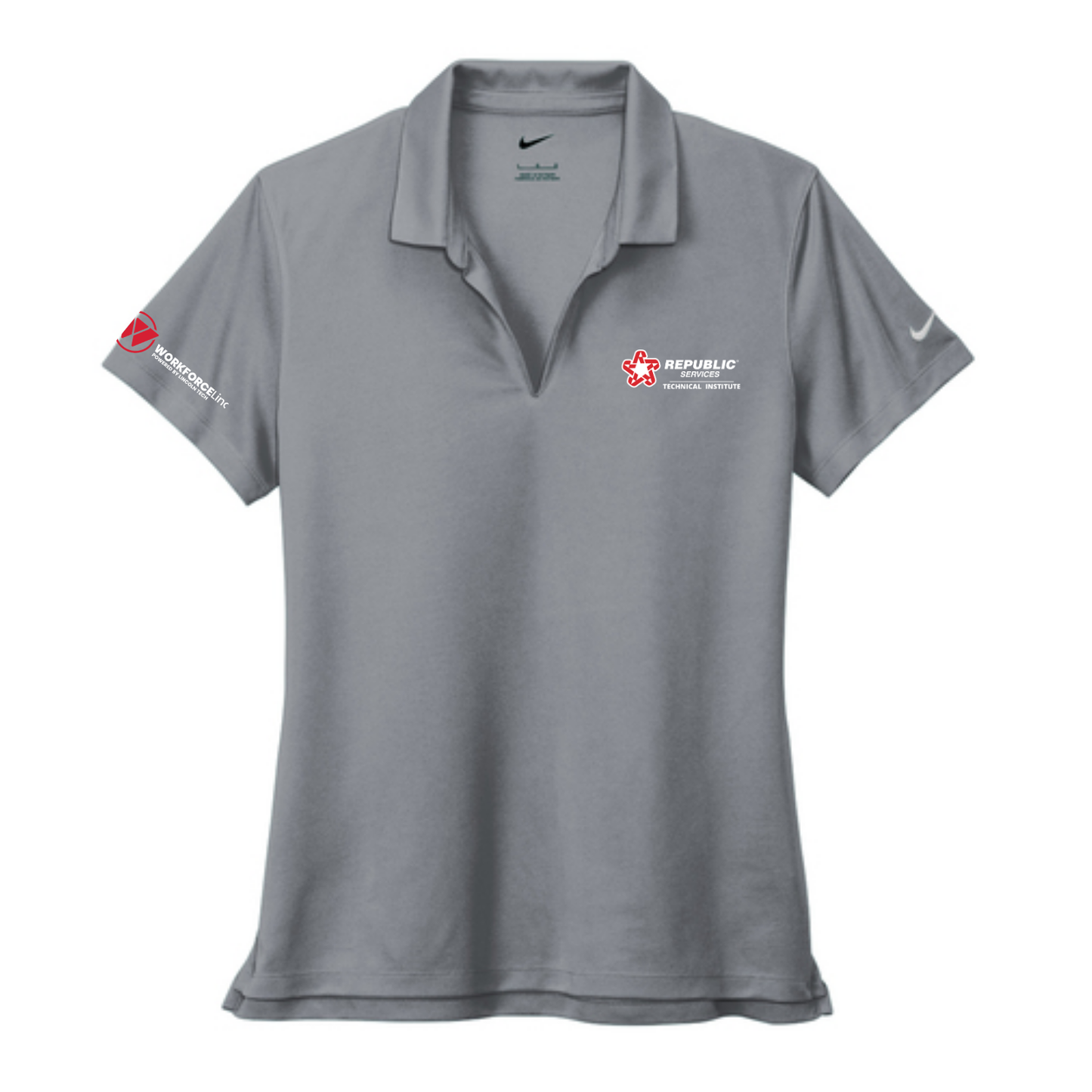 REPUBLIC SERVICES WORKFORCE Nike Women's Dri-FIT Micro Pique 2.0 Polo - Cool Grey