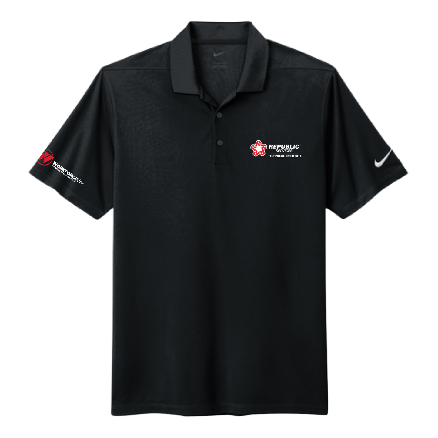 REPUBLIC SERVICES WORKFORCE Nike Dri-FIT Micro Pique 2.0 Polo - BLACK