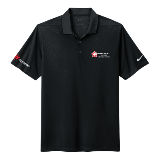 REPUBLIC SERVICES WORKFORCE Nike Dri-FIT Micro Pique 2.0 Polo - BLACK
