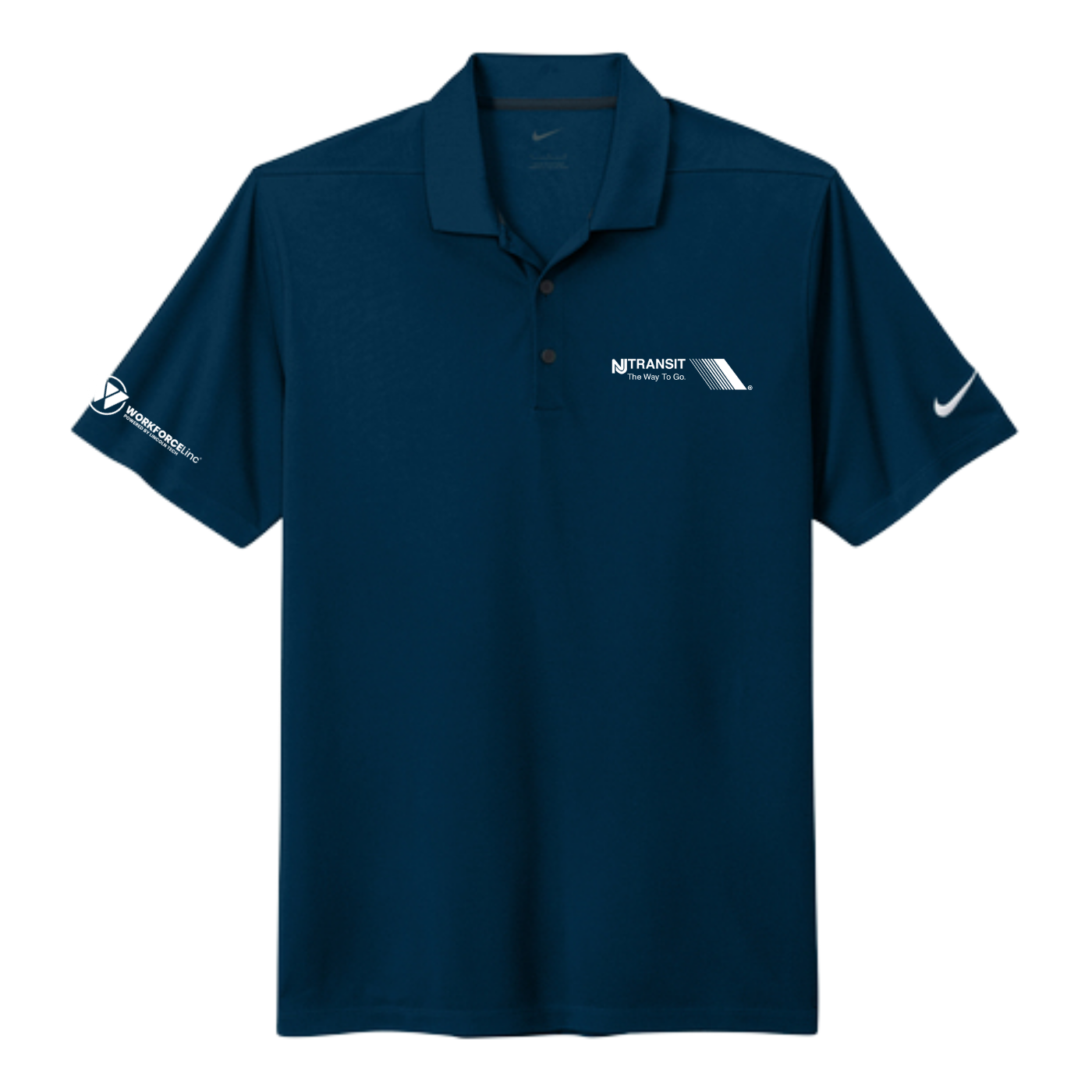 TRANSIT WORKFORCE Nike Dri-FIT Micro Pique 2.0 Polo - Navy