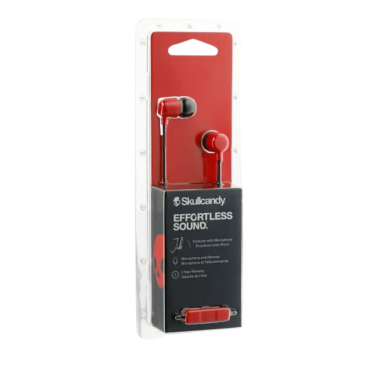 LINCOLN TECH Skullcandy Jib Wired Earbuds with Microphone - Red