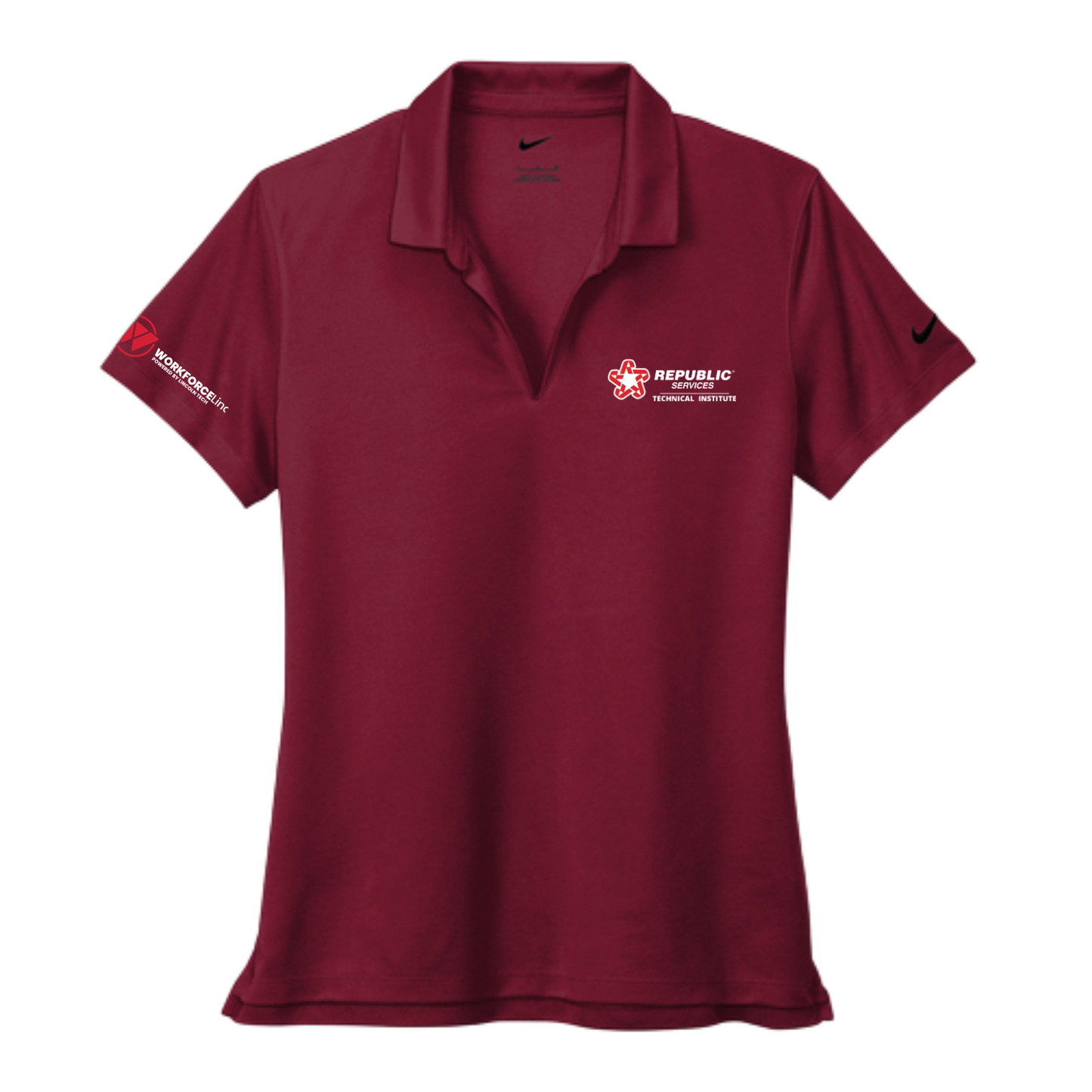 REPUBLIC SERVICES WORKFORCE Nike Women's Dri-FIT Micro Pique 2.0 Polo - Team Red