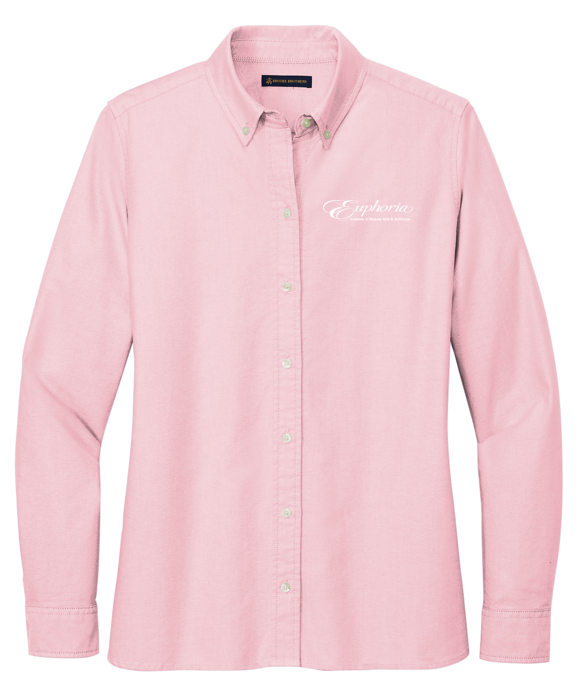 EUPHORIA Brooks Brothers® Women’s Casual Oxford Cloth Shirt - Soft Pink