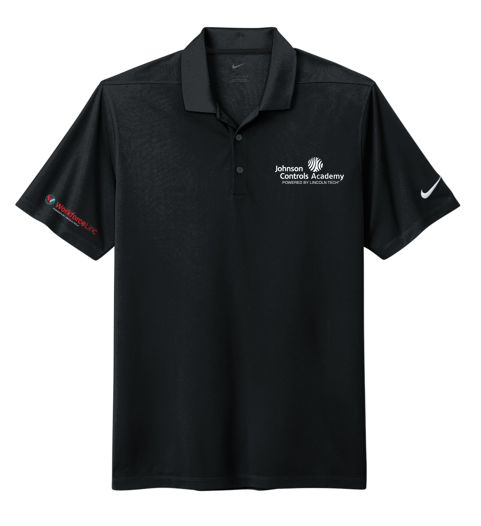 JOHNSON CONTROLS WORKFORCE Nike Dri-FIT Micro Pique 2.0 Polo - BLACK