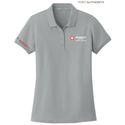 REPUBLIC SERVICES WORKFORCE Port Authority® Women's Core Classic Pique Polo - Gusty Grey