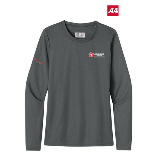 REPUBLIC SERVICES WORKFORCE A4 Women’s Cooling Performance Long Sleeve Tee - Graphite