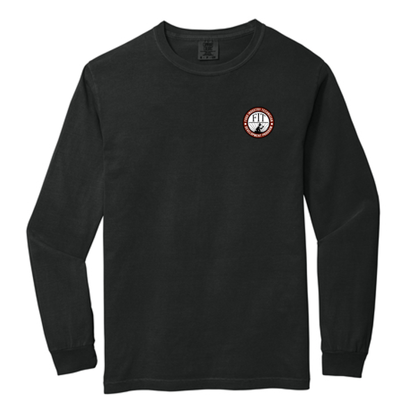 FIT Comfort Colors® Heavyweight Ring Spun Long Sleeve Tee - Black