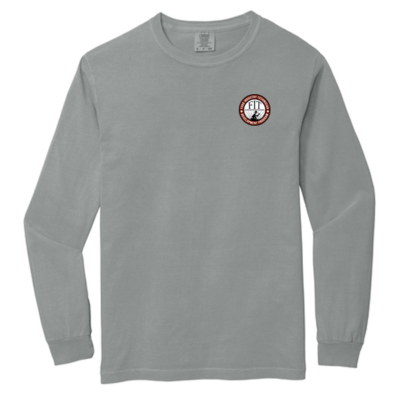 FIT Comfort Colors® Heavyweight Ring Spun Long Sleeve Tee - Granite