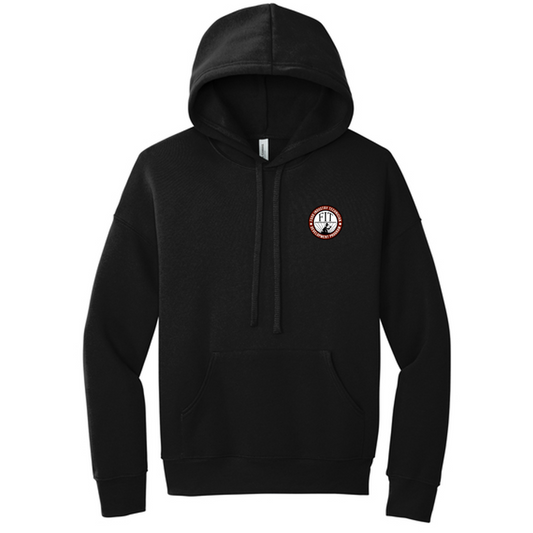 FIT BELLA+CANVAS® Unisex Sponge Fleece Pullover DTM Hoodie - Black
