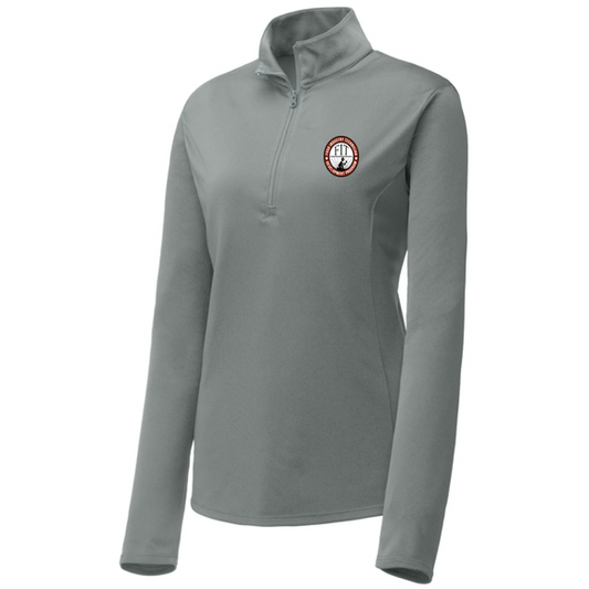 FIT Sport-Tek® Women's PosiCharge® Competitor™ 1/4-Zip Pullover - Grey Concrete