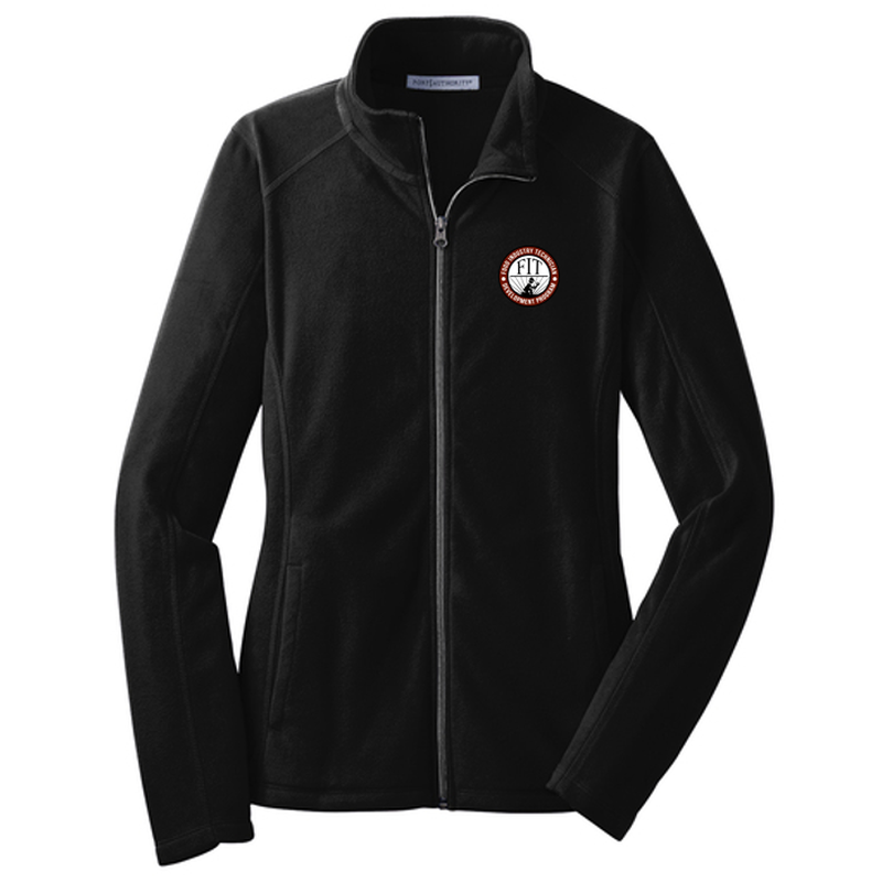 FIT Port Authority® Women's Microfleece Jacket - Black