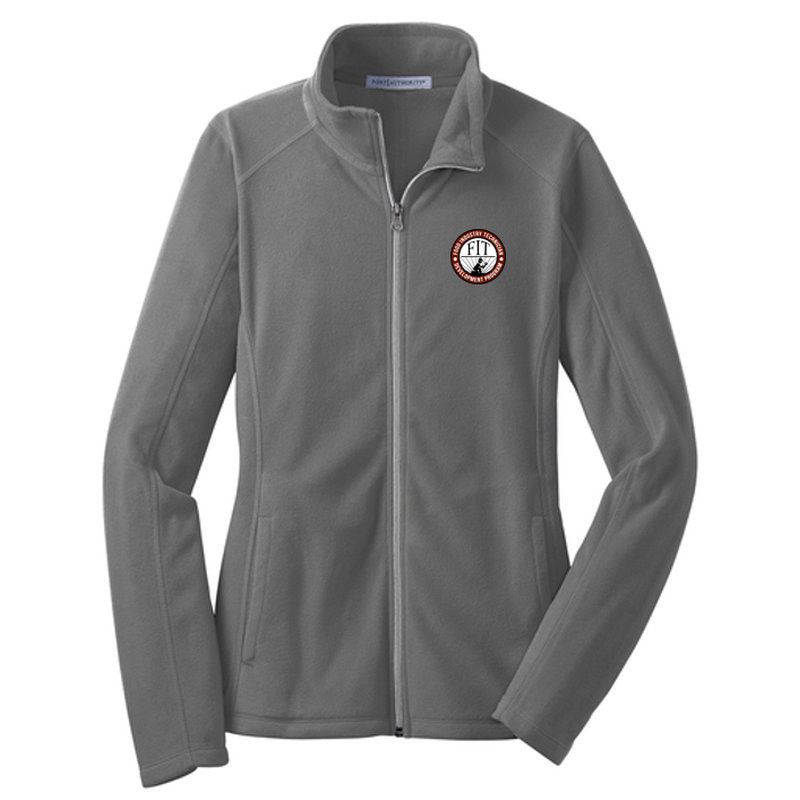 FIT Port Authority® Women's Microfleece Jacket - Pearl Grey