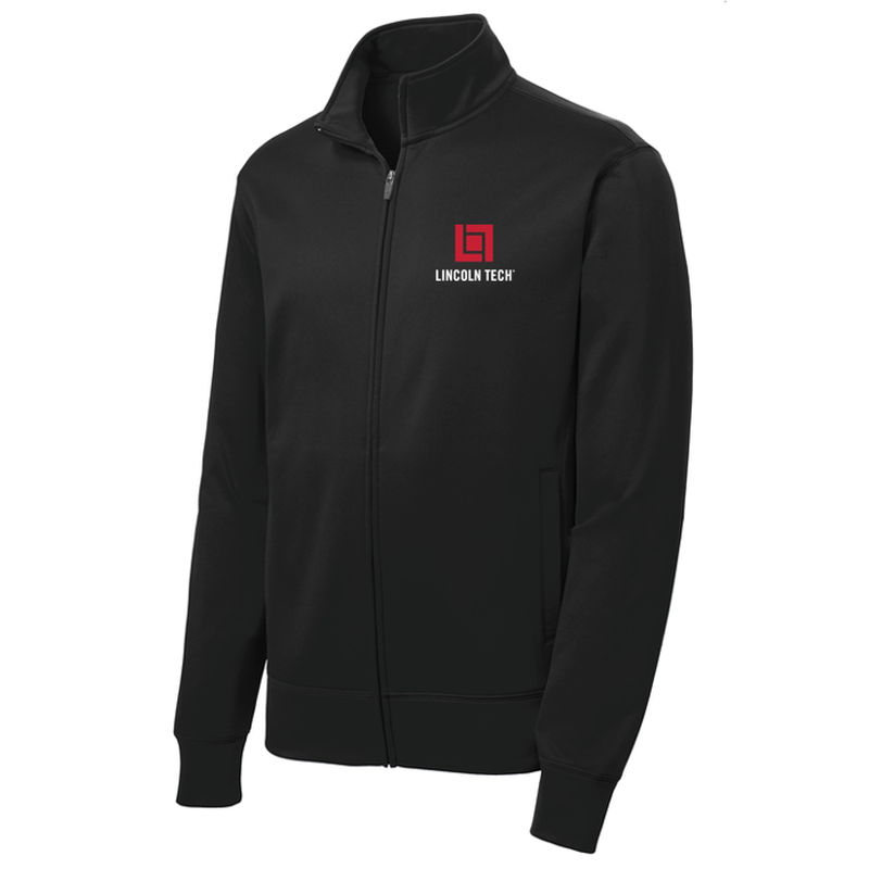 LINCOLN TECH Sport-Tek® Sport-Wick® Fleece Full-Zip Jacket - Black