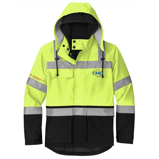 CMC WORKFORCE CornerStone® ANSI 107 Class 3 Waterproof Ripstop 3-In-1 Parka - Safety Yellow