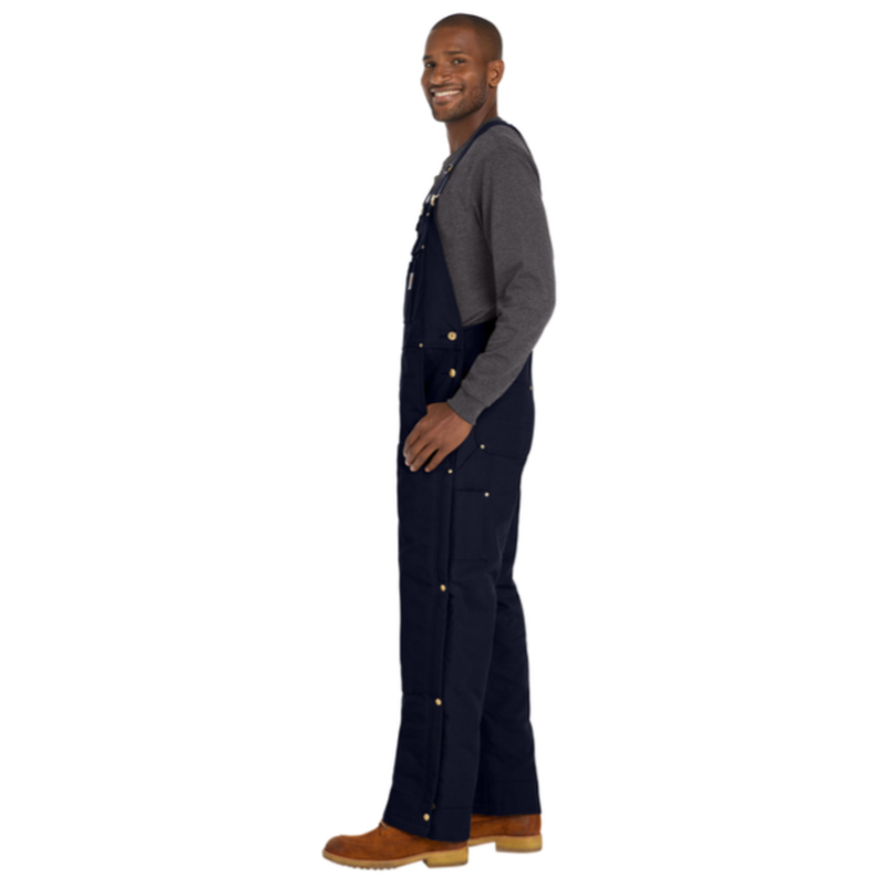 LINCOLN TECH - Carhartt® Firm Duck Insulated Bib Overalls - Navy