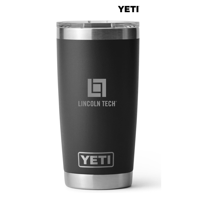 LINCOLN TECH YETI Rambler® 20 oz Tumbler with Magslider™ Lid - Black