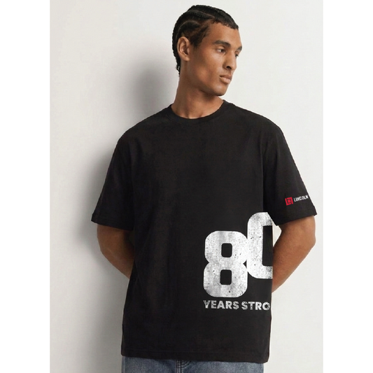 LINCOLN TECH CAMPUS 80 Side Print Gildan® Heavy Cotton™ Tee - BLACK
