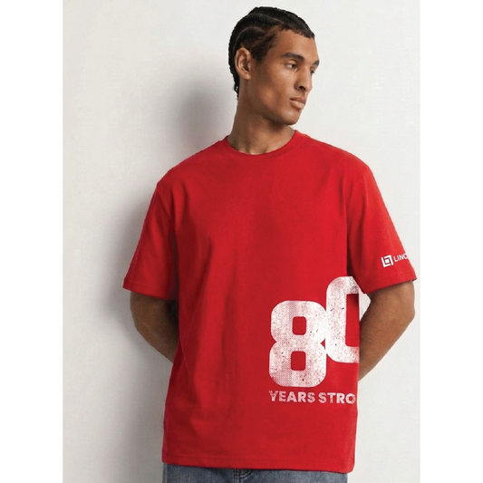 LINCOLN TECH CAMPUS 80 Side Print Gildan® Heavy Cotton™ Tee - RED
