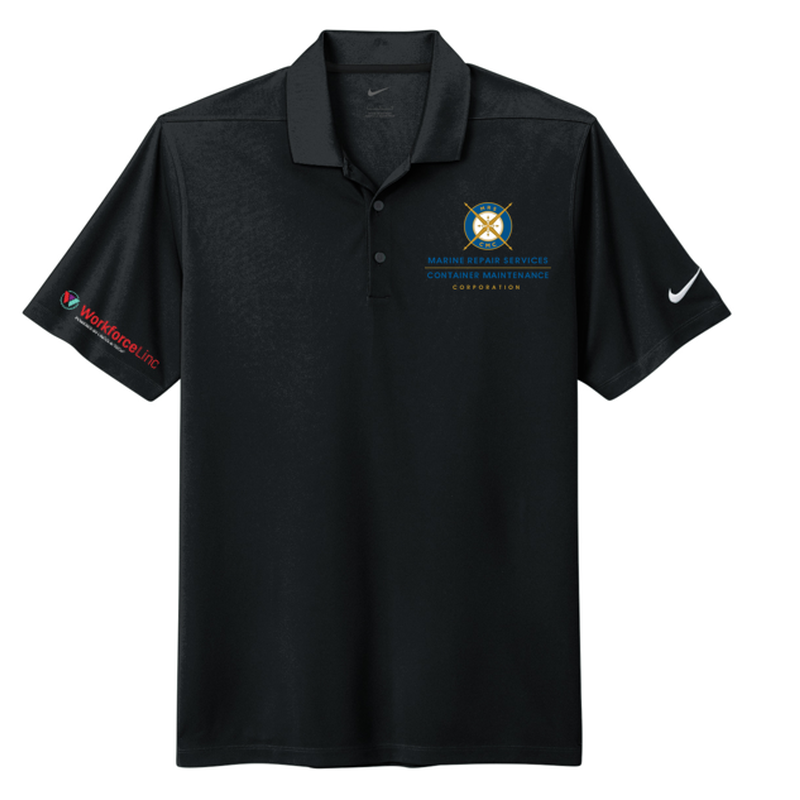 WFL-CMC WORKFORCE Nike Dri-FIT Micro Pique 2.0 Polo - BLACK