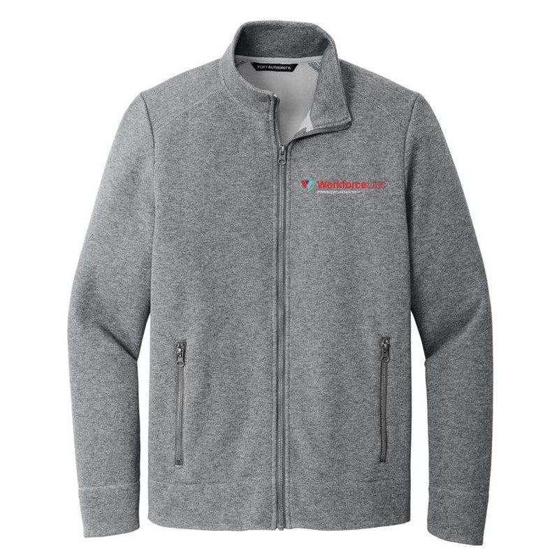 WORKFORCE Port Authority® Network Fleece Jacket - Grey Heather