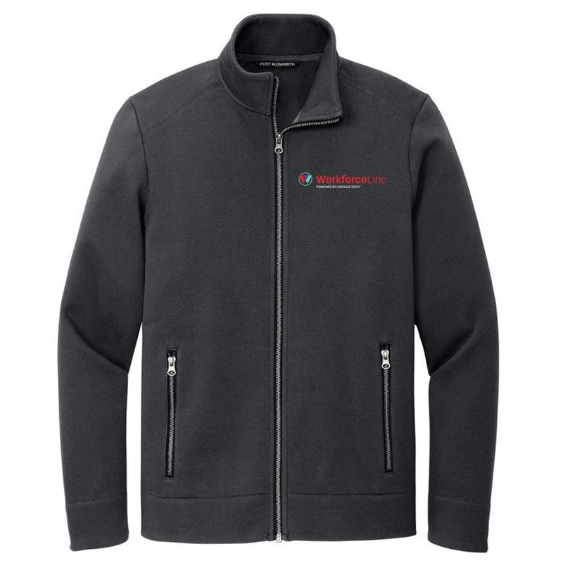 WORKFORCE Port Authority® Network Fleece Jacket - Charcoal