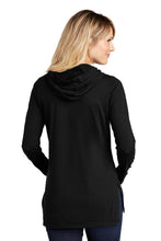 Load image into Gallery viewer, EUPHORIA Sport-Tek ® Ladies PosiCharge ® Tri-Blend Wicking Long Sleeve Hoodie - Black
