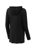 Load image into Gallery viewer, EUPHORIA Sport-Tek ® Ladies PosiCharge ® Tri-Blend Wicking Long Sleeve Hoodie - Black
